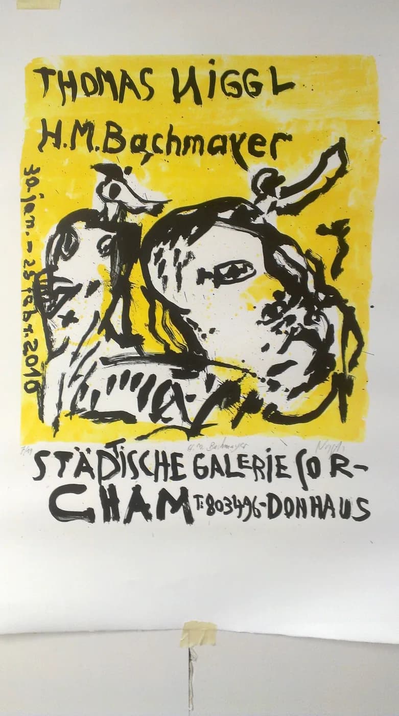 Thomas Niggl and Hans Matthäus Bachmayer, Exhibition poster, Cordonhaus, Cham, 2010